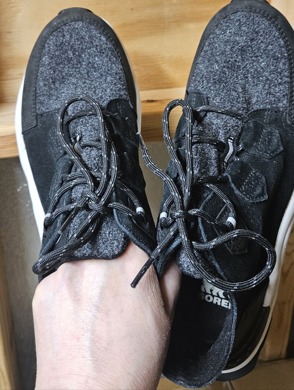 Sorel Black and White Footwear They Are warm perfect for winter